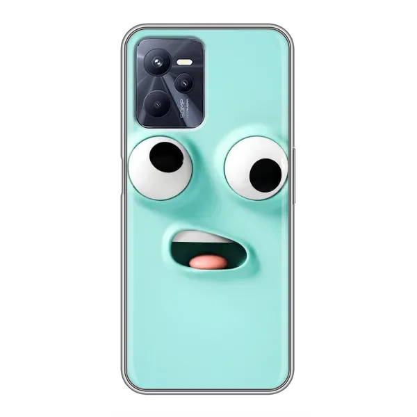Чехол с рисунком «Забавное мятное лицо» для Realme C35 Чехол с рисунком «Забавное мятное лицо» для Realme C35