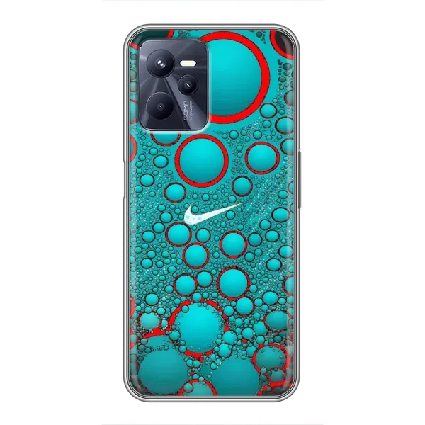 Чехол с рисунком «Найк зеленый» для Realme C35