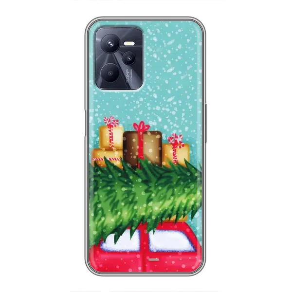 Чехол с рисунком «Новогодние подарки» для Realme C35 Чехол с рисунком «Новогодние подарки» для Realme C35