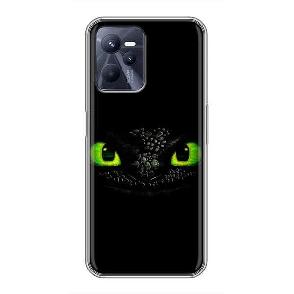 Чехол с рисунком «Глаза Беззубика» для Realme C35 Чехол с рисунком «Глаза Беззубика» для Realme C35