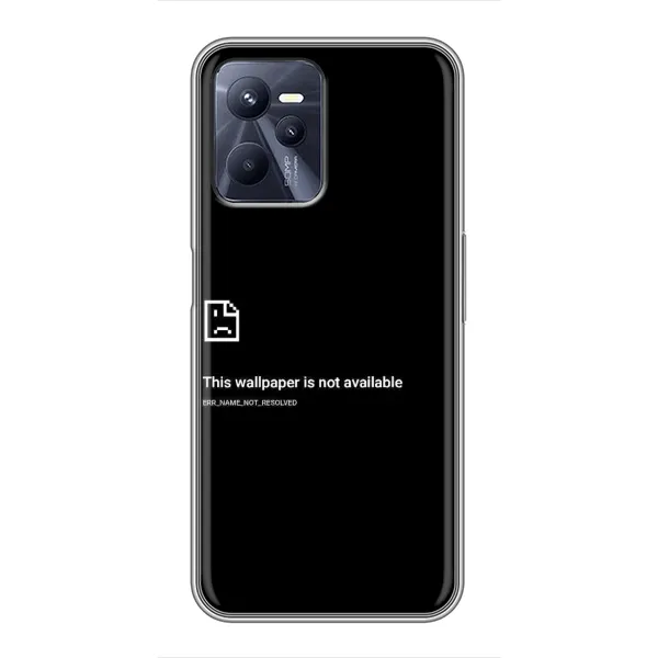 Чохол з малюнком «Помилка» для Realme C35 Чохол з малюнком «Помилка» для Realme C35