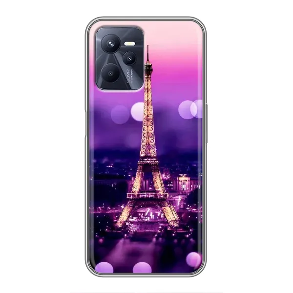 Чехол с рисунком «Париж башня» для Realme C35 Чехол с рисунком «Париж башня» для Realme C35
