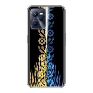 Силиконовый Чехол на Realme C35 (Патриотическая вышиванка)