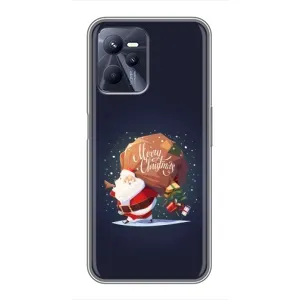 Чехол Санта Клаус для Realme C35 (Подарки от Санты)