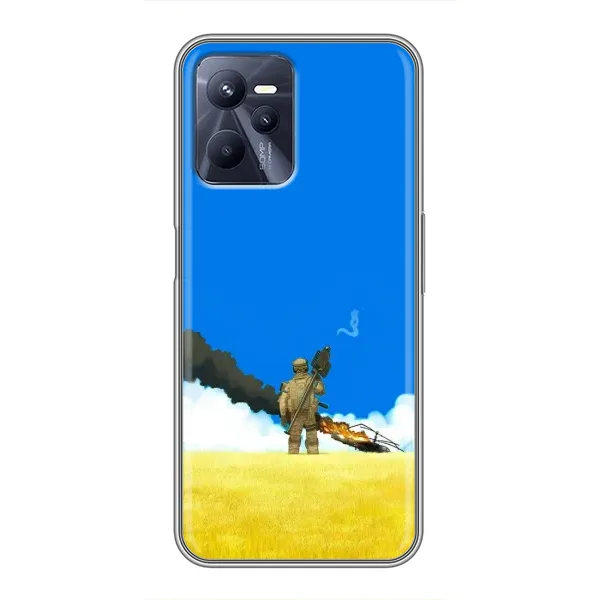 Чехол с рисунком «Попадание» для Realme C35 Чехол с рисунком «Попадание» для Realme C35