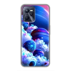 Чохли КОСМОС на Realme C35 (Сині планети)