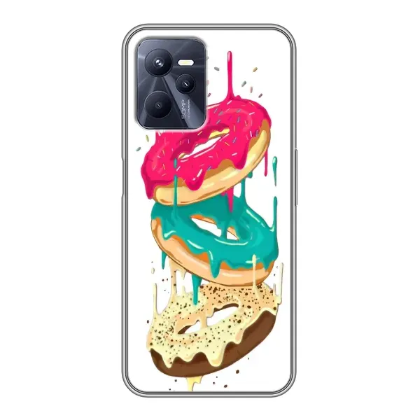 Чехол с рисунком «Сочные пончики» для Realme C35 Чехол с рисунком «Сочные пончики» для Realme C35