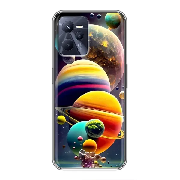 Чехол с рисунком «Солнечна система» для Realme C35 Чехол с рисунком «Солнечна система» для Realme C35