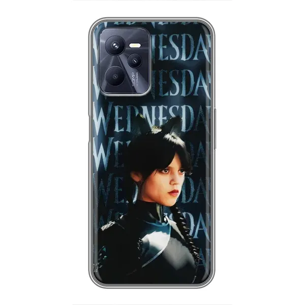 Чехол с рисунком «Уэнздей с ушками» для Realme C35 Чехол с рисунком «Уэнздей с ушками» для Realme C35