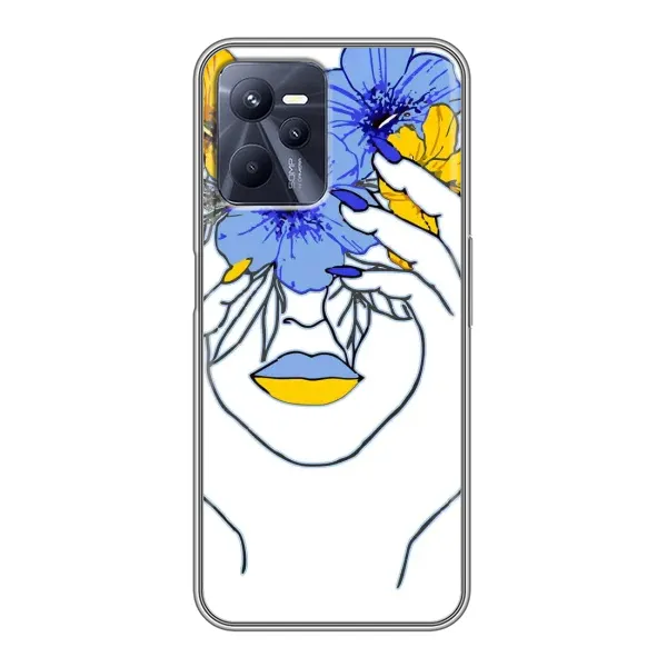 Чехол с рисунком «Украинка на всю голову» для Realme C35 Чехол с рисунком «Украинка на всю голову» для Realme C35