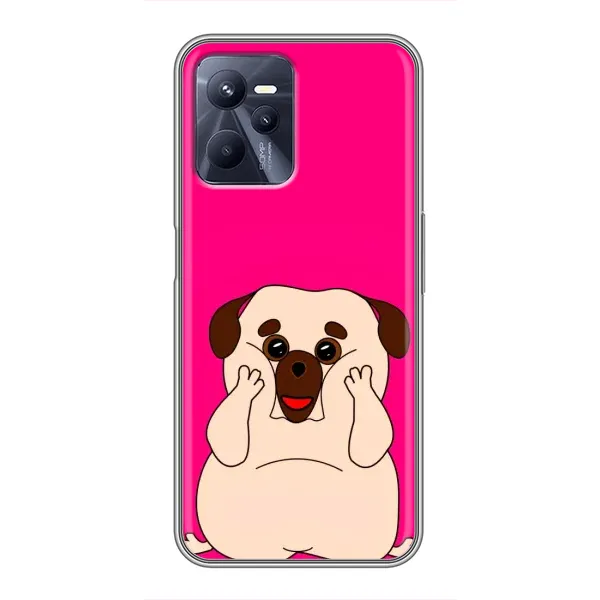 Чехол с рисунком «Веселый Мопсик» для Realme C35 Чехол с рисунком «Веселый Мопсик» для Realme C35