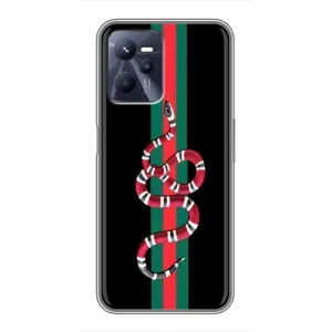 Чехлы Бренд GUCCI для Realme C35 (Змей Гуччи)