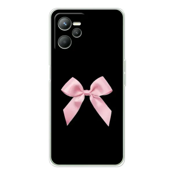 Чехол с рисунком «Бант на черном» для Realme C36