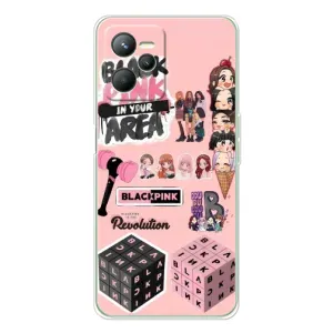 Чохли з картинкою для Realme C36 (BLACK PINK колаж)