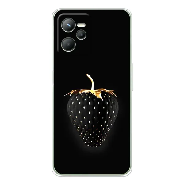 Чехол с рисунком «Чёрная клубника» для Realme C36 Чехол с рисунком «Чёрная клубника» для Realme C36