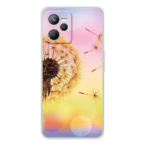 Чехол с рисунком «Цветок-одуванчик» для Realme C36 Чехол с рисунком «Цветок-одуванчик» для Realme C36