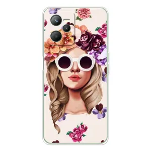 Чехол с картинкой Модные Девчонки Realme C36 (Девушка в очках)