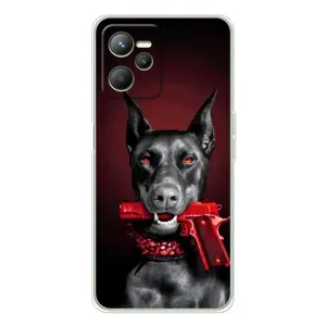 Чехол ДОБЕРМАН для Realme C36 (Доберман злой)