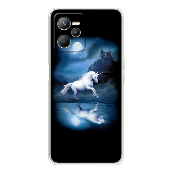 Чехол с рисунком «Единорог» для Realme C36