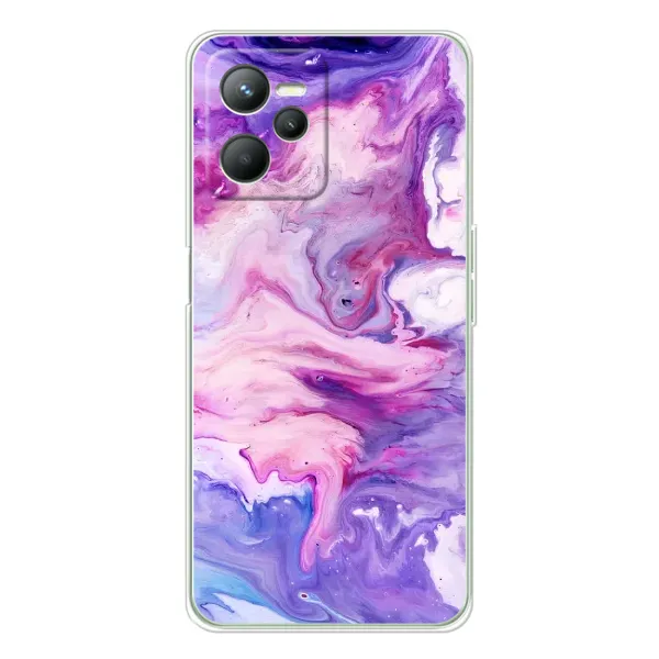 Чехол с рисунком «Фиолетовый мрамор» для Realme C36 Чехол с рисунком «Фиолетовый мрамор» для Realme C36