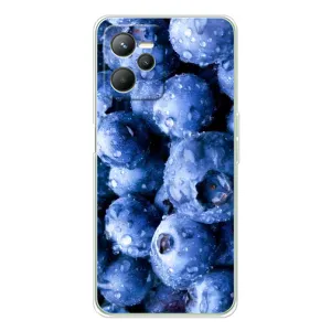 Чехол с изображением  вкусной еды для Realme C36 (Голубика)