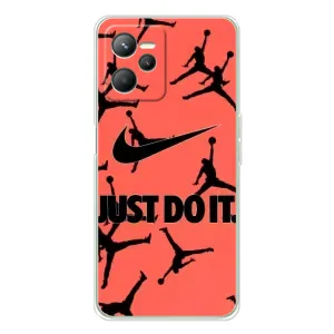 Силіконовый Чохол Nike Air Jordan на Реалмі С36 (Just Do It)