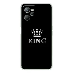 Чехол (Корона на чёрном фоне) для Реалми С36 (KING)