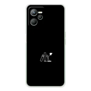 Чохол з картинками на чорному фоні для Realme C36 (Книжки)