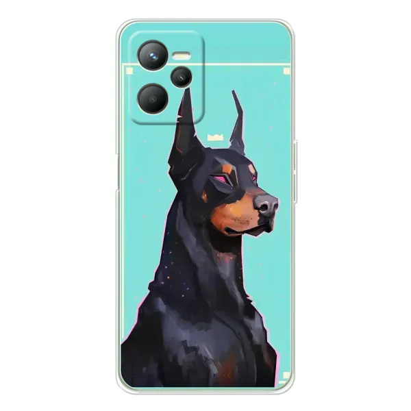 Чехол с рисунком «Король доберман» для Realme C36 Чехол с рисунком «Король доберман» для Realme C36