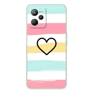 Чехлы с тематикой "Маленькие Сердечки" на Realme C36 (Красивое сердечко)