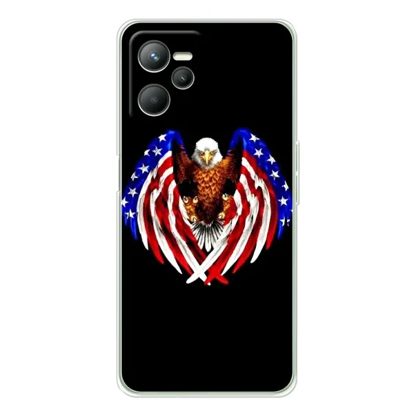 Чехол с рисунком «Крылья США» для Realme C36 Чехол с рисунком «Крылья США» для Realme C36