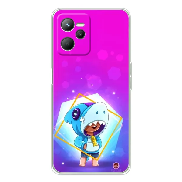 Чехол с рисунком «Леон в костюме Акулы» для Realme C36
