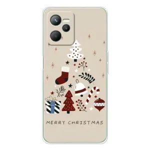 Чехол Санта Клаус для Realme C36 (Merry Christmas)