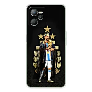 Чехлы Лео Месси Аргентина для Realme C36 (Месси король)