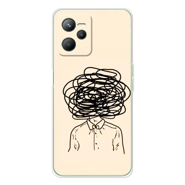 Чехол с рисунком «Мысли» для Realme C36 Чехол с рисунком «Мысли» для Realme C36