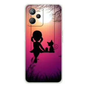 Дівчачий Чохол для Realme C36 (На гойдалці)