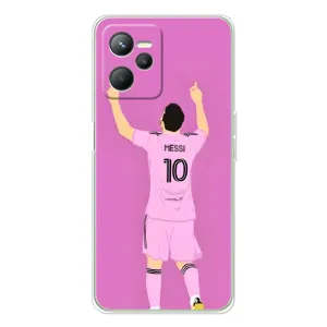 Чехлы Лео Месси в Майами на Realme C36 (Празднование Месси)