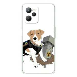 Чехол с принтом Собаки Патрон для Realme C36 (Пёс Патрон с ракетой)