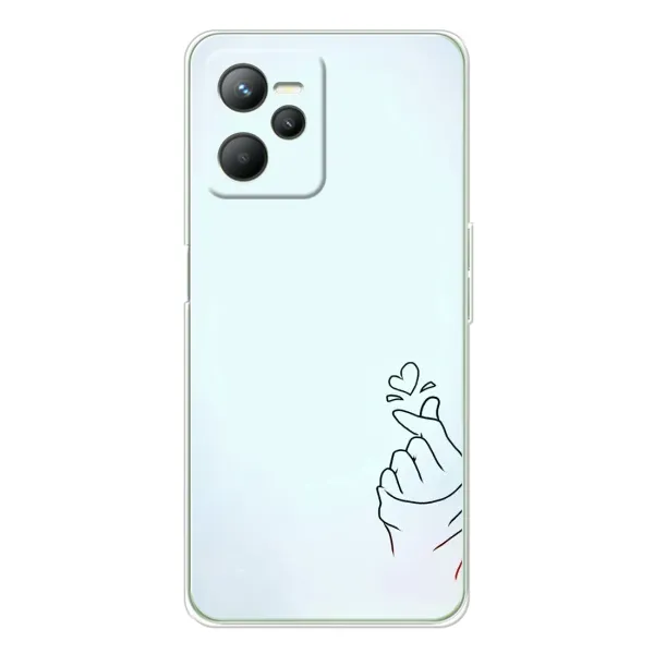 Чехол с рисунком «Сердце на голубом» для Realme C36 Чехол с рисунком «Сердце на голубом» для Realme C36