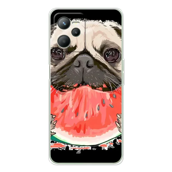 Чехол с рисунком «Смешной Мопс» для Realme C36 Чехол с рисунком «Смешной Мопс» для Realme C36