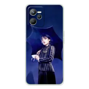 Чехлы с принтом Уэнсдей на Realme C36 (Уэнсдей с зонтом)