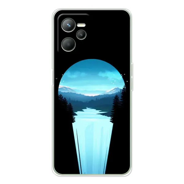 Чехол с рисунком «Синий Водопад» для Realme C36 Чехол с рисунком «Синий Водопад» для Realme C36