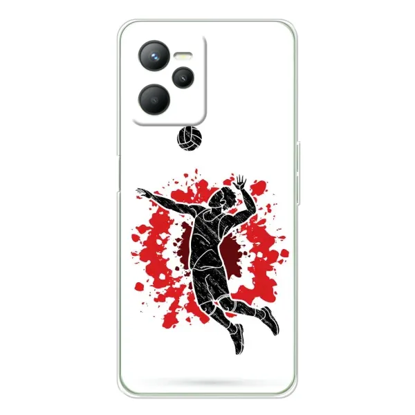 Чехол с рисунком «Волейболист» для Realme C36