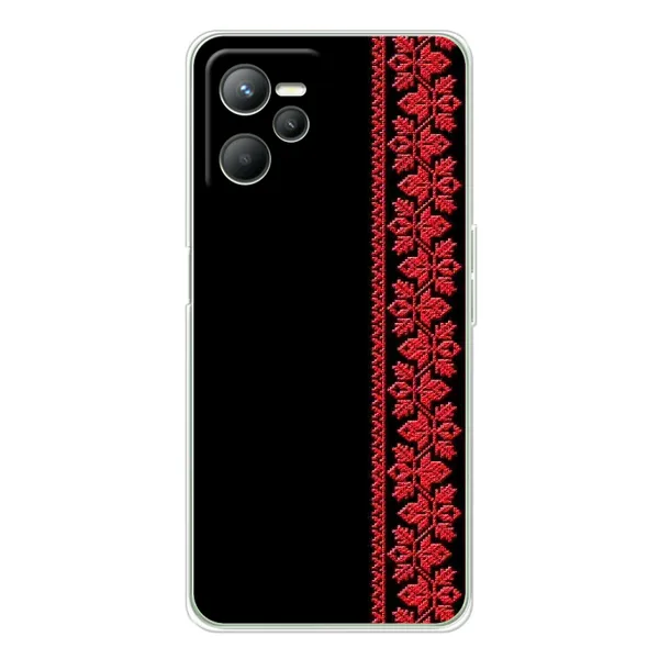Чехол с рисунком «Вышиванка на черном» для Realme C36 Чехол с рисунком «Вышиванка на черном» для Realme C36