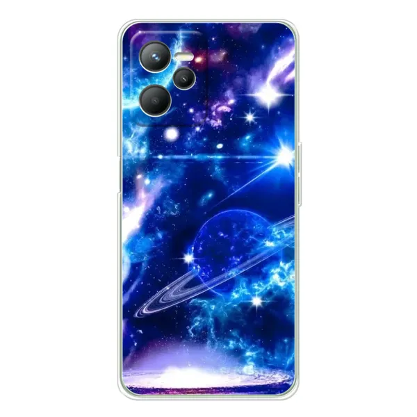 Чехол с рисунком «Яркий космос» для Realme C36