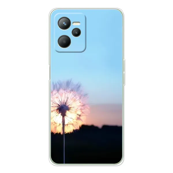 Чехол с рисунком «Закат с одуванчиком» для Realme C36 Чехол с рисунком «Закат с одуванчиком» для Realme C36