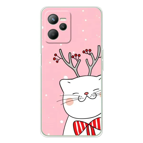 Чехол с рисунком «Зимний кот» для Realme C36 Чехол с рисунком «Зимний кот» для Realme C36