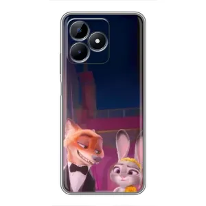 Силиконовый чехол с принтом Зоотрополіс для Realme C51 (Главные герои)