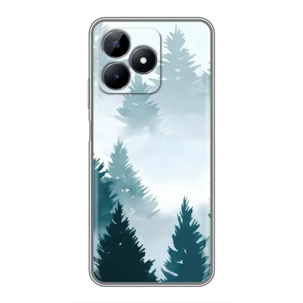 Чехол с рисунком «Горный лес» для Realme C51 Чехол с рисунком «Горный лес» для Realme C51