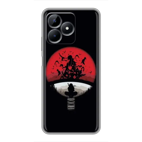 Чехол с рисунком «Итачи на черном» для Realme C51 Чехол с рисунком «Итачи на черном» для Realme C51